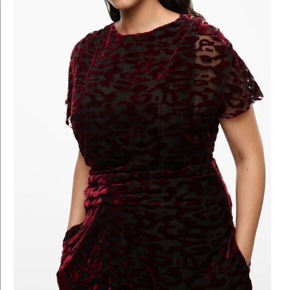 NWT Zara Draped Velvet Dress Limited Edition - Picture 10 of 16